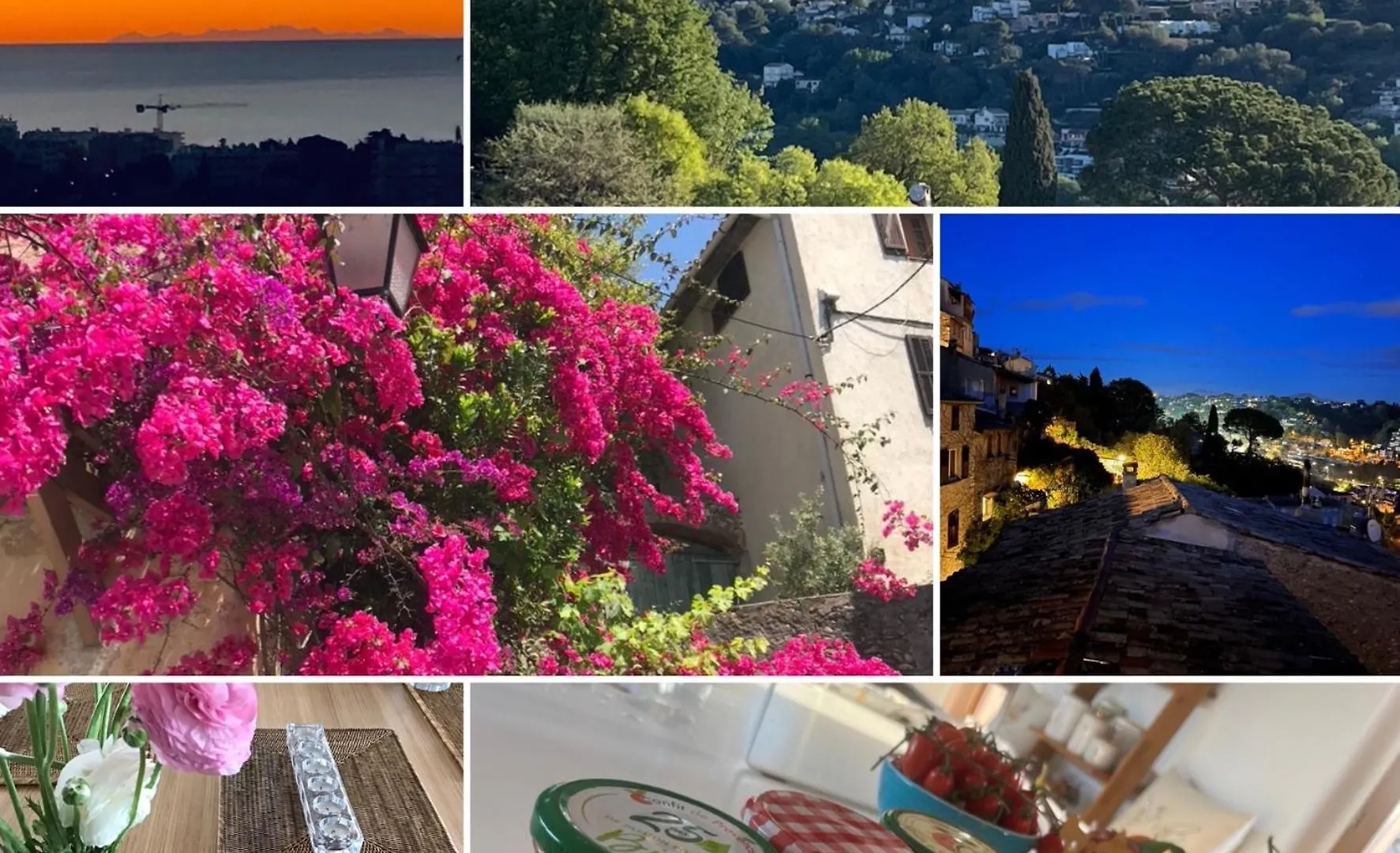 ホームステイ Bed & Breakfast Les Hauts De Cagnes Vue Mer Et Montagneアパートメント