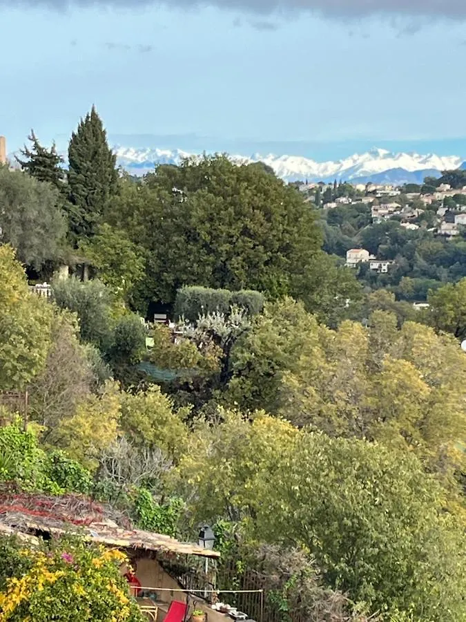 Accommodatie bij particulieren Bed & Breakfast Les Hauts De Cagnes Vue Mer Et Montagne Appartement