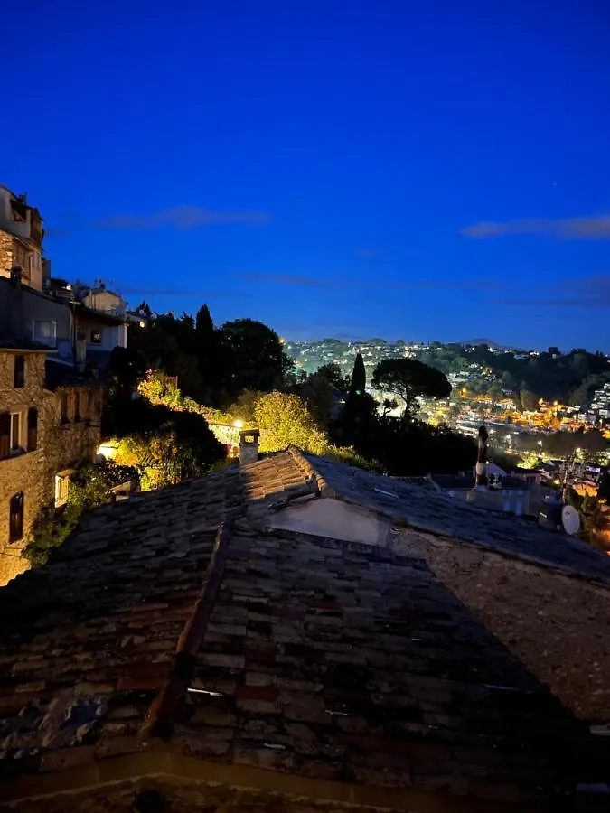 Bed & Breakfast Les Hauts De Cagnes Vue Mer Et Montagne Appartement 0*, Cagnes-sur-Mer Frankrijk